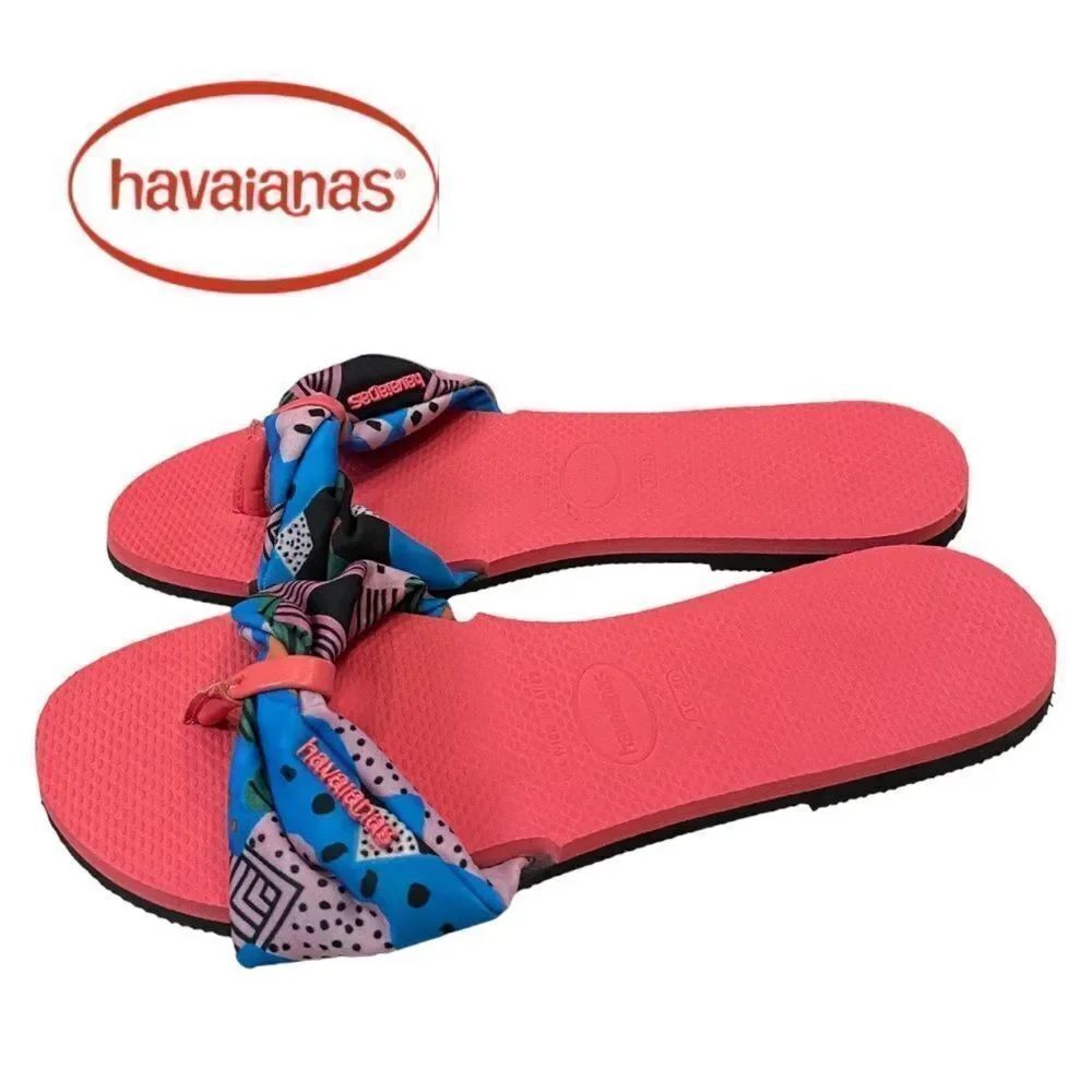 Havaianas Pink Porcelain You St. Tropez Women's Flip-Flop Sandals NEW 9 10
